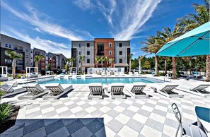 Pool - Beach Bliss Awaits: Cozy 1-Bedroom Retreat, Just Steps from the Shore!" (Jacksonville)