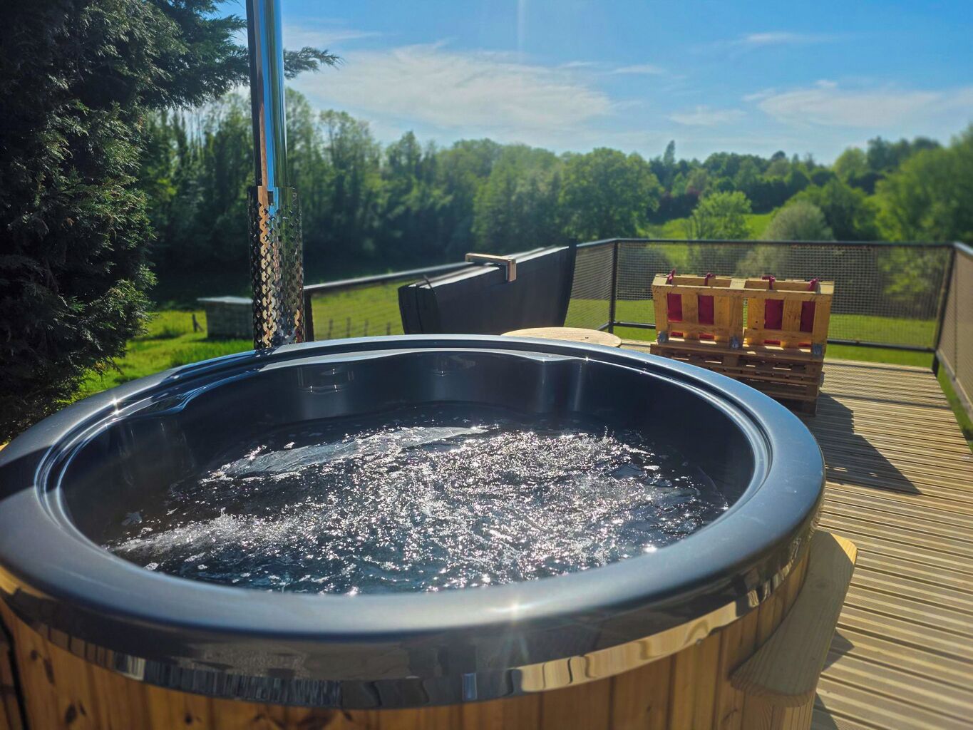 Baignoire à remous extérieure