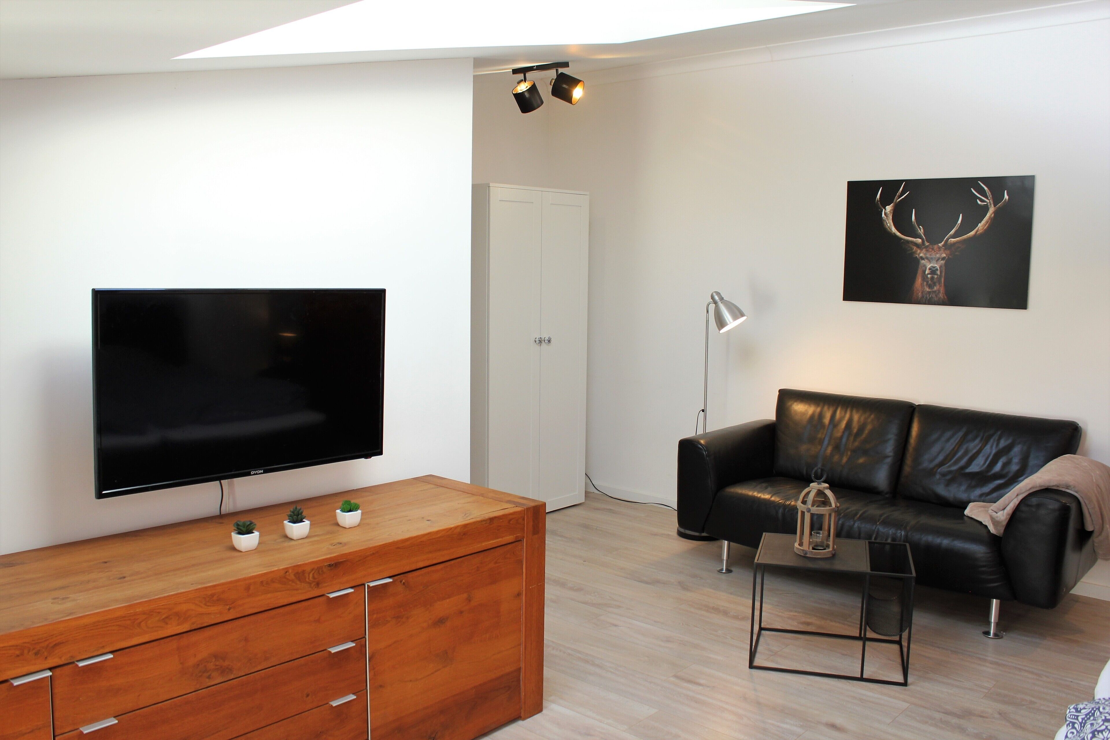 Smart TV, fireplace, video library, stereo