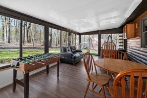 Games room - Pocono Log Cabin | Hot Tub, Games & Firepit (Long Pond)