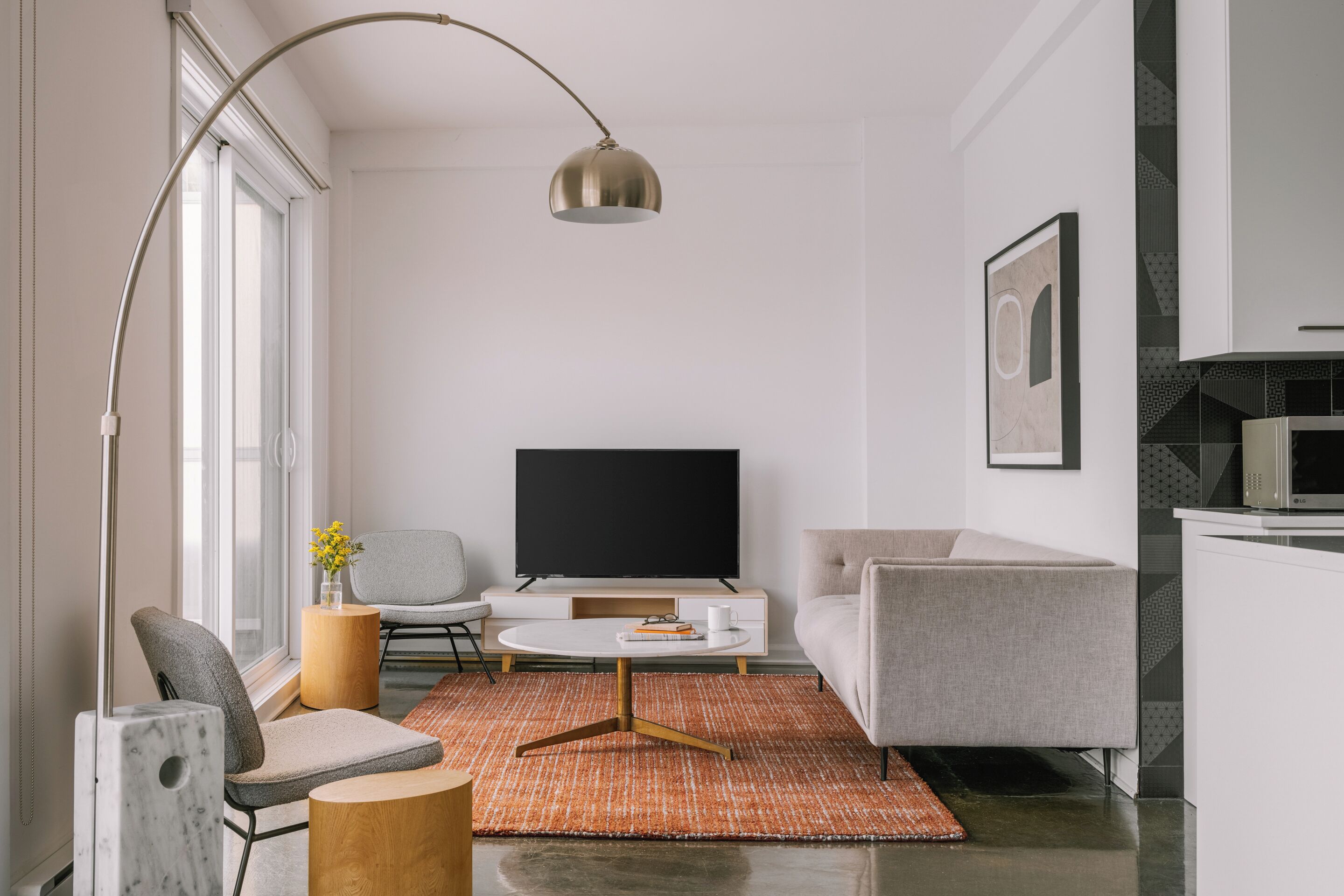 Deluxe-Apartment, 2 Schlafzimmer, Terrasse | Wohnbereich