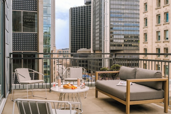 Deluxe-Apartment, 3 Schlafzimmer, Terrasse | Ausblick vom Zimmer
