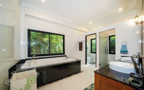 Shower, jetted bath, hair dryer, bidet - Private 4BR Pool Villa. Direct Pool Access.  Phuket, Laguna area (Tambon Choeng Thale)