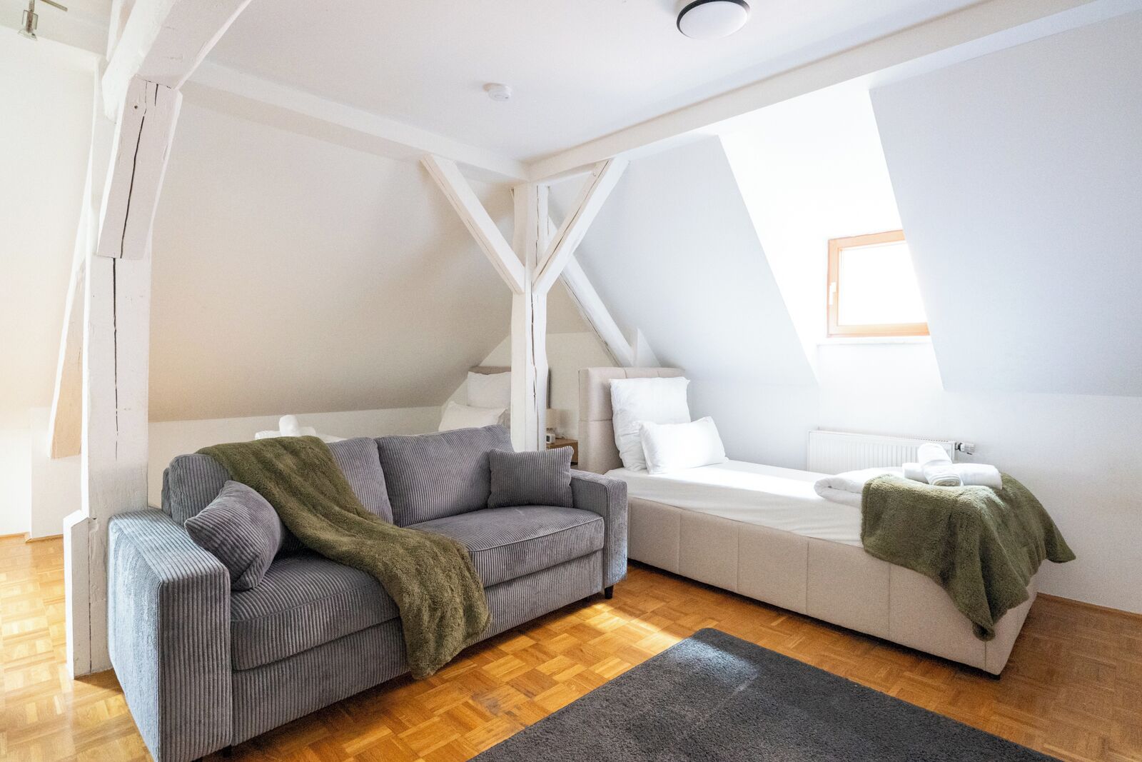 Comfort Apartment, Multiple Beds, Air conditioning, River View | Living area