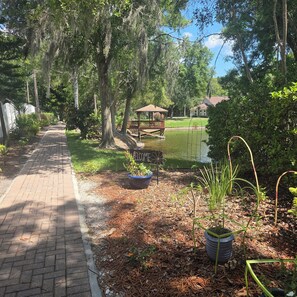 Property grounds - Perfect 3-bedroom condo with AC, pool, garden near Lake Heron (Lutz)