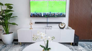Smart TV 52 pulgadas con canales de televisión vía satélite, Netflix