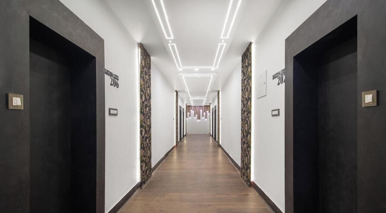 Interior entrance