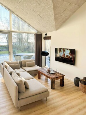 Fernseher, Kamin