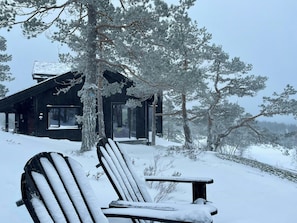 Property grounds - Family cabin with views in Hillestad (Dølemo)