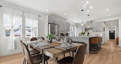 Spacious 8BR Home with AC & Parking