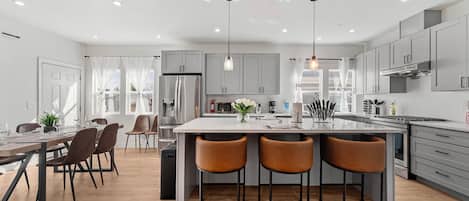 Premium House, Multiple Bedrooms, Air conditioning, Garden Area | Private kitchen | Coffee/tea maker, full-size fridge, microwave, oven