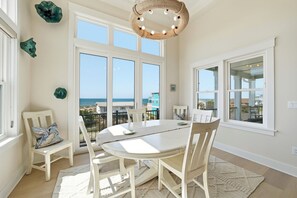 Dining - Ocean Views! One Row to the Beach with Pool & Spa (Oak Island)