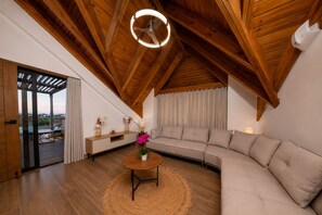 Living area - Stylish Penthouse 2 Floors 5 min Juanillo Beach (Punta Cana)