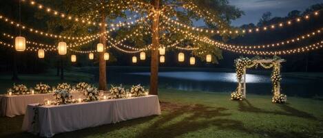 Espace banquet en plein air