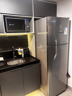 Deluxe Studio | Private kitchen - Flat 110-FM20 na praia de Cabo Branco (João Pessoa)