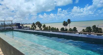 Flat 110-FM20 na praia de Cabo Branco
