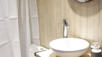 Towels, soap, toilet paper