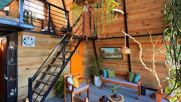 Cabin, 3 Bedrooms, Accessible, Balcony | Dining