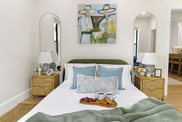 2 bedrooms, iron/ironing board, travel crib, free WiFi