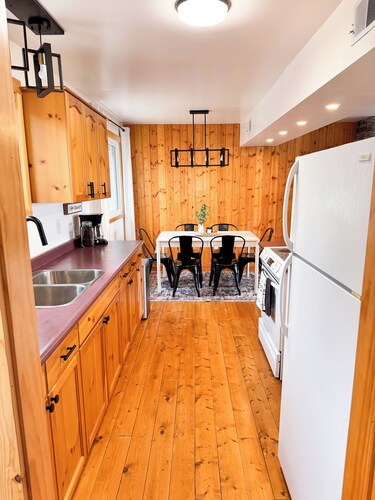     Pine Haven: Cozy Lakefront Escape with Private Beach & Hot Tub