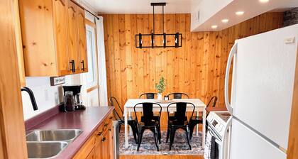 Pine Haven: Cozy Lakefront Escape with Private Beach & Hot Tub