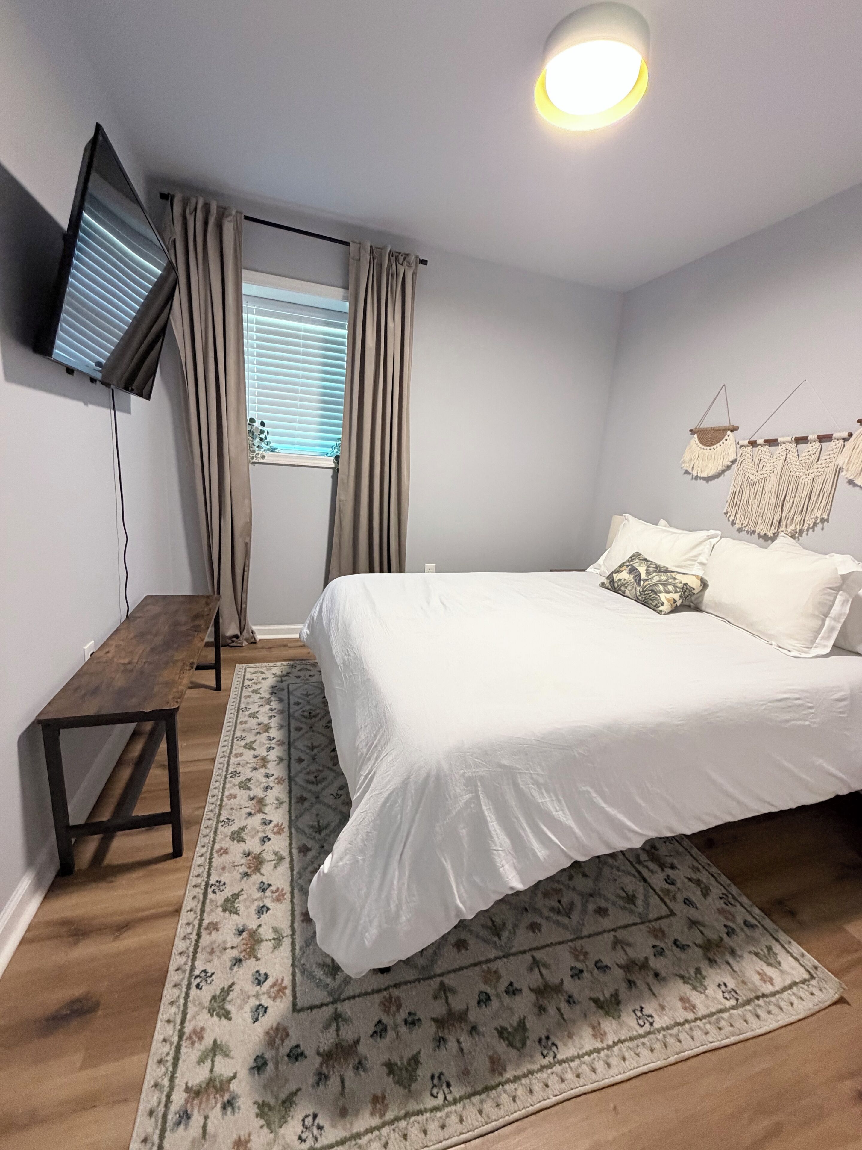 2 chambres, fer et planche à repasser, accès au Wi-Fi (inclus)