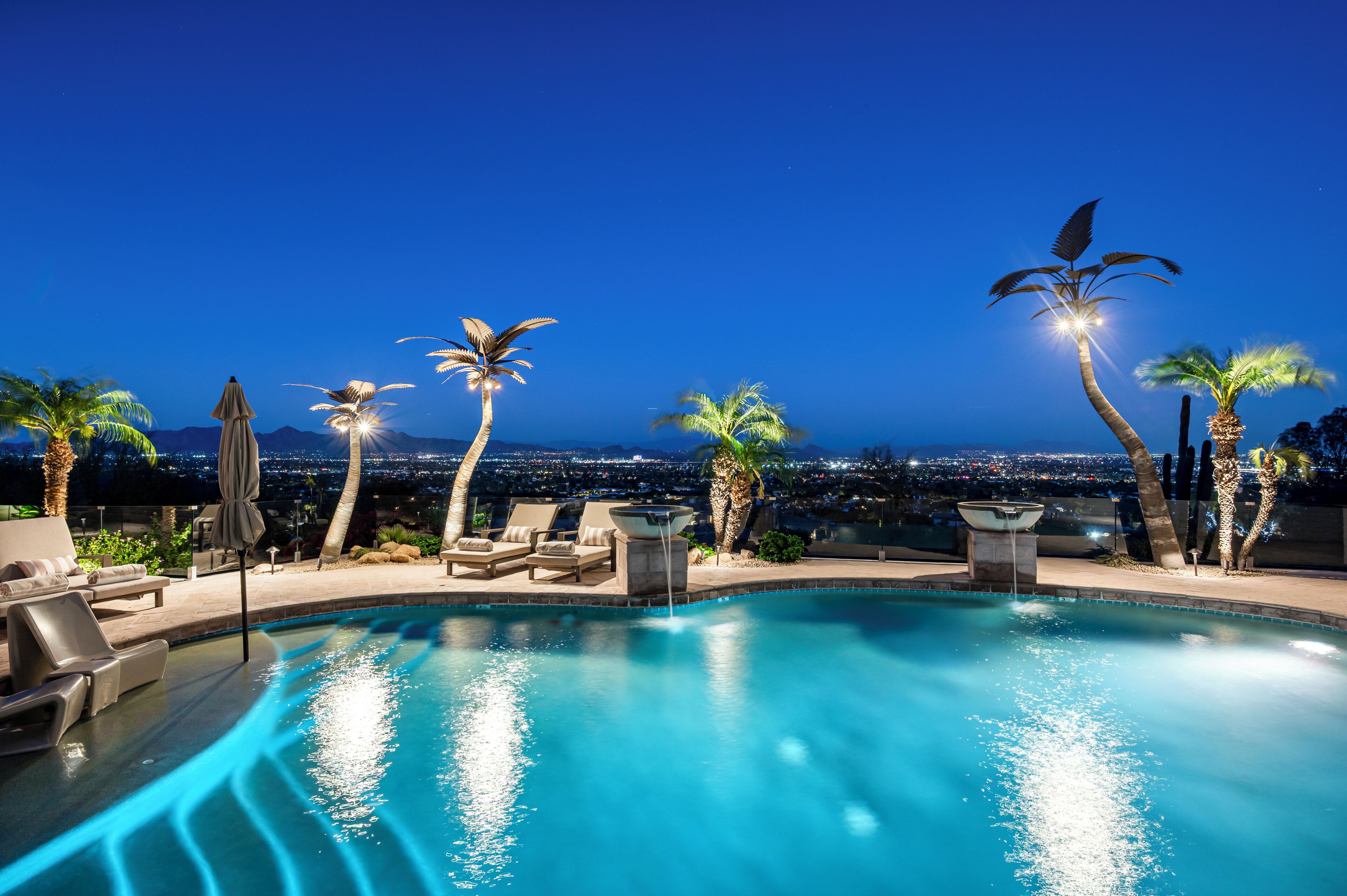 A heated pool