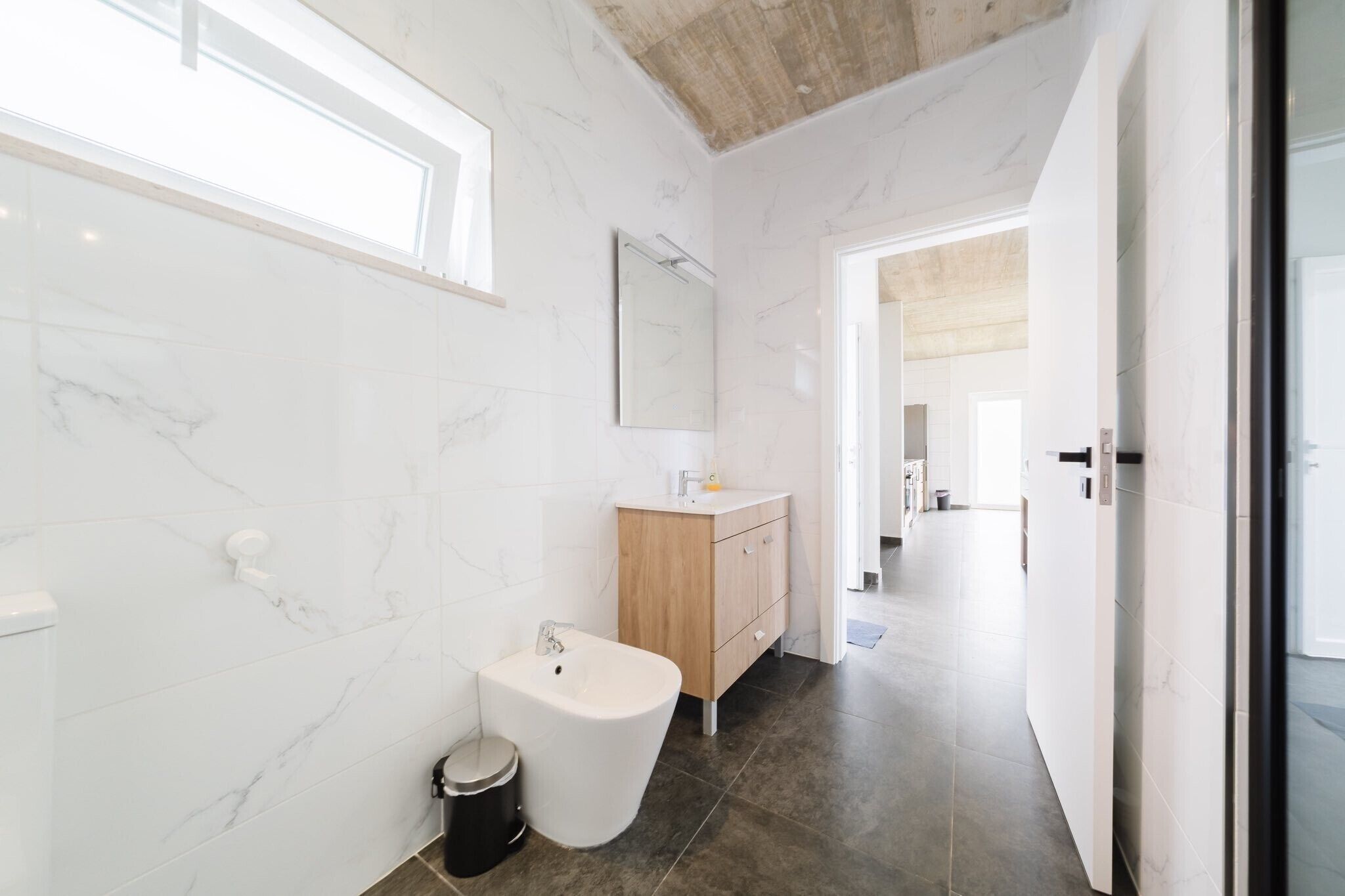 Douche, serviettes fournies