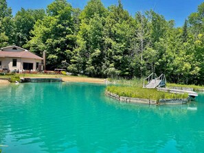 Property grounds - 🌊 The Pondhouse | Private Pond • Hot Tub • Nature Escape ➠ 13045 (Fife Lake)