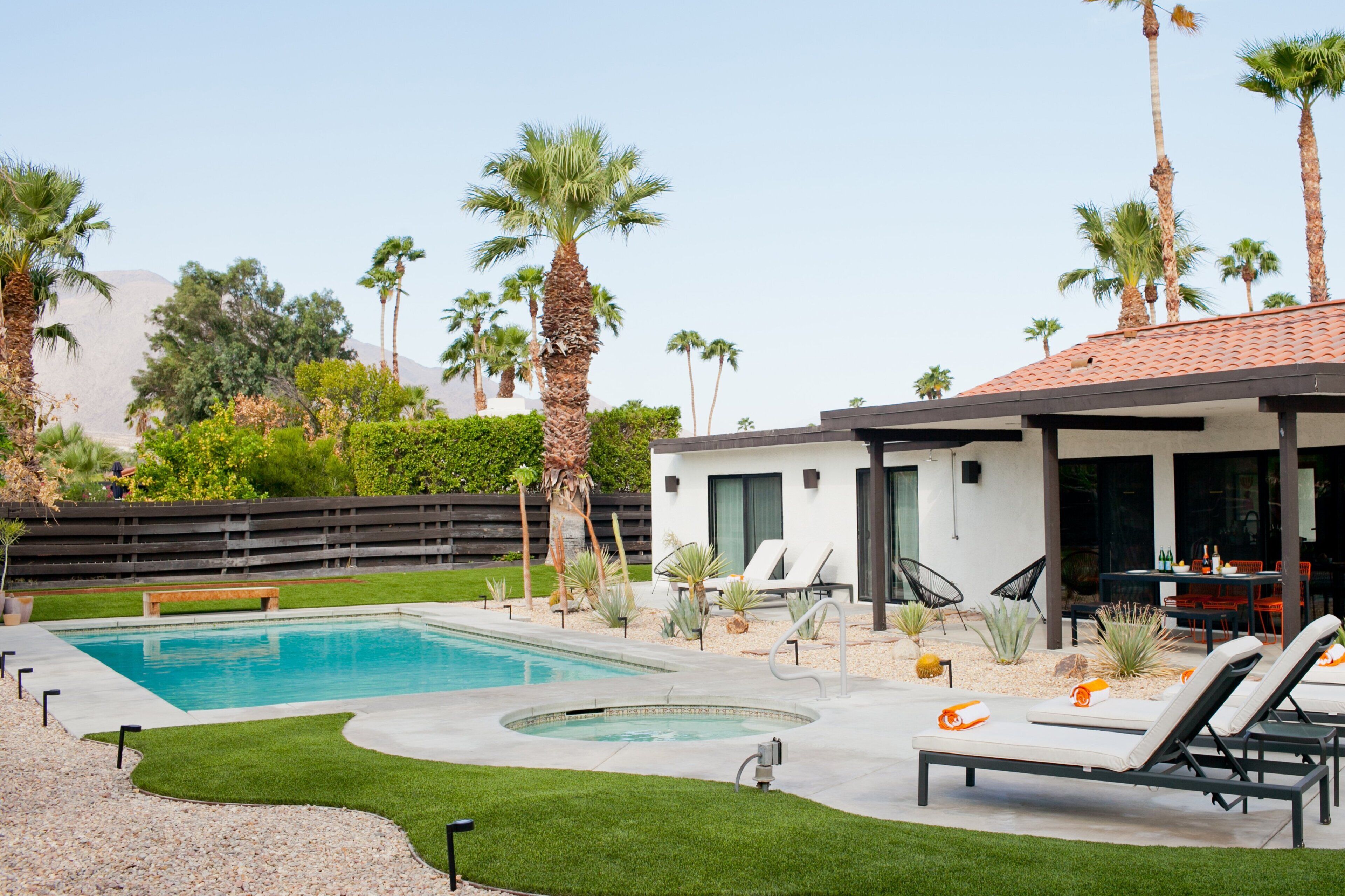 A heated pool