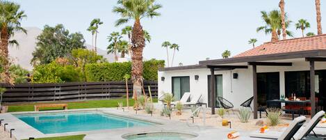 A heated pool