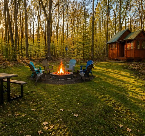 .8 Mile from South Higgins Lake Park 2.5 bedroom Firepit SUP Game Room Fireplace