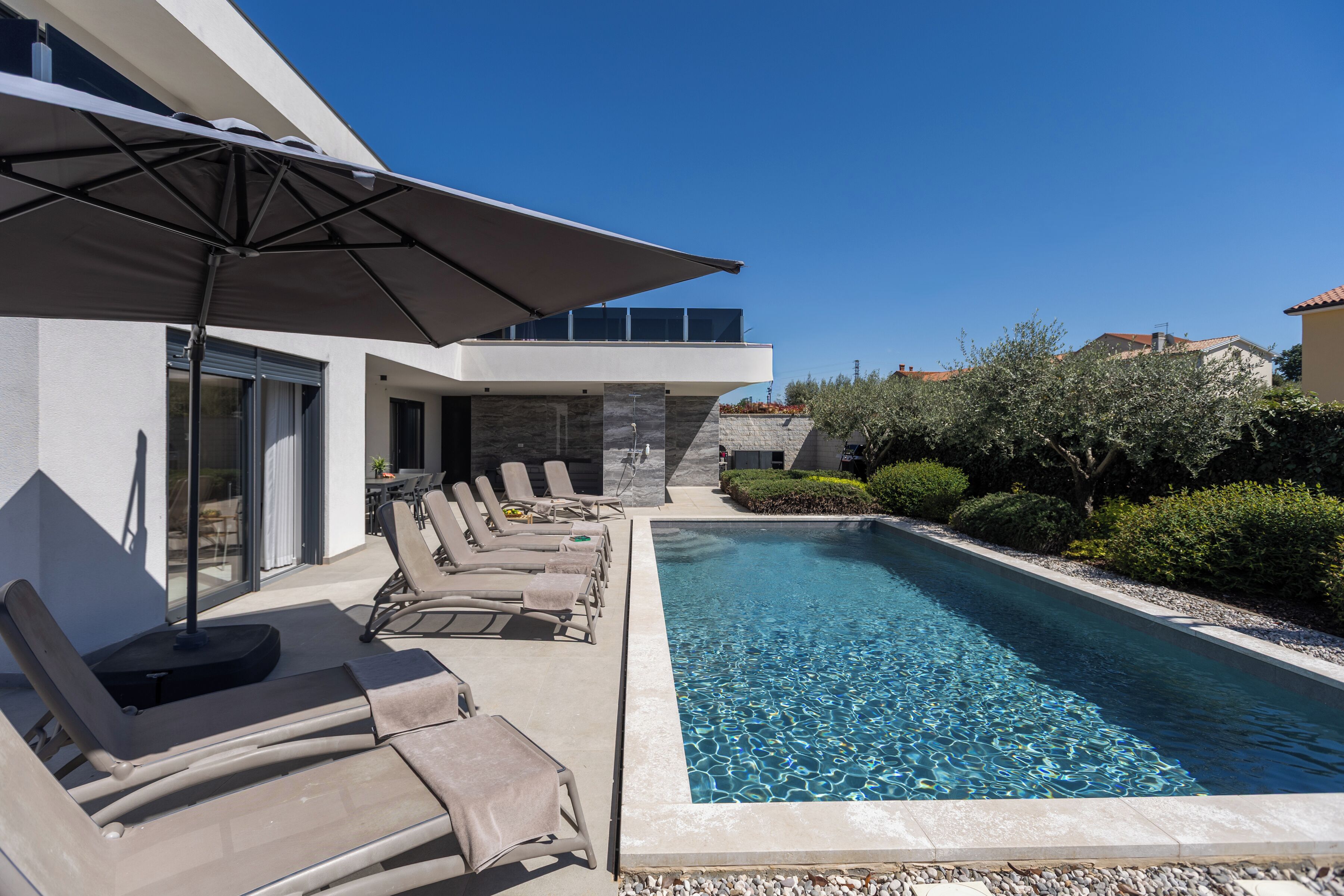 A heated pool