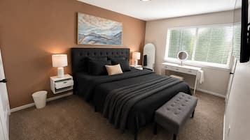 Desk, iron/ironing board, travel crib, WiFi