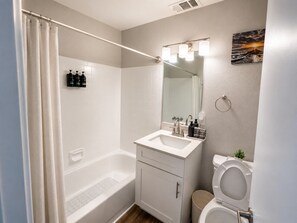 Hair dryer, towels