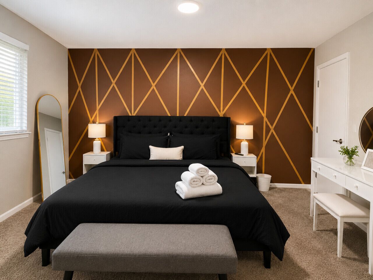 Desk, iron/ironing board, travel crib, WiFi