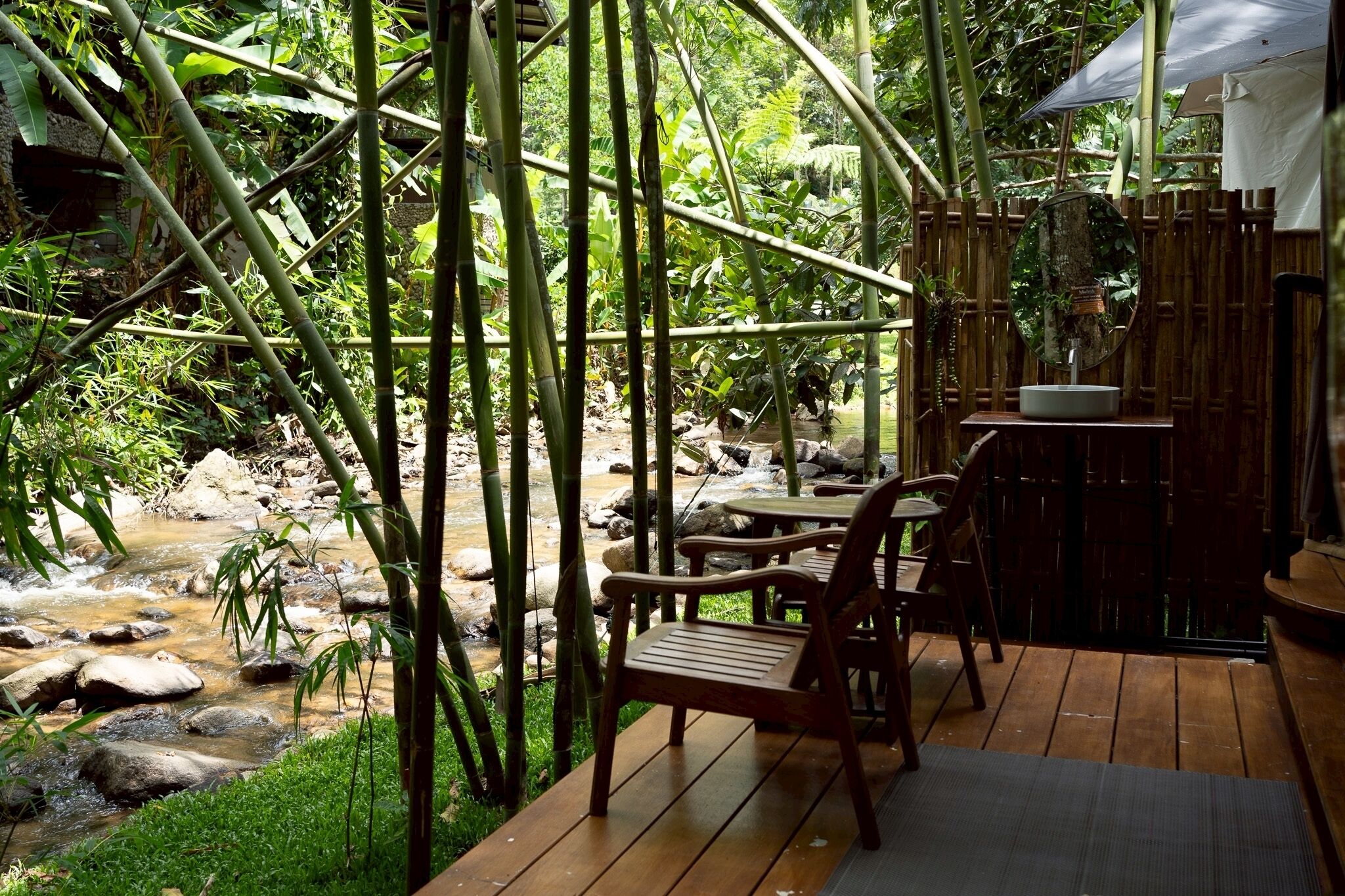 Dome Tent , Private bathroom | Outdoor dining