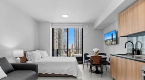 Junior Studio, City View | Iron/ironing board, free WiFi - 501 First Residences Luxury Condos (Miami)