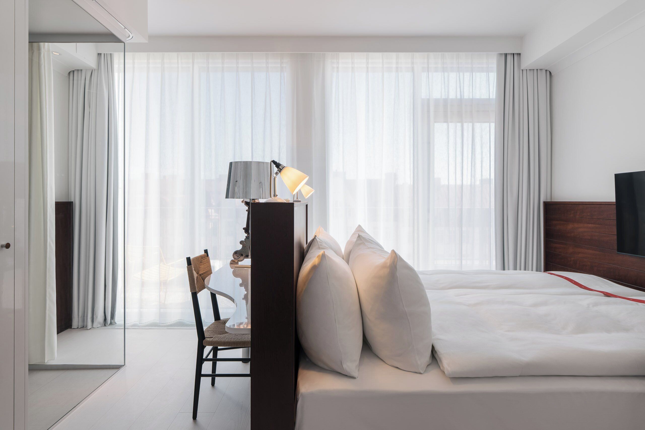 In-room safe, desk, laptop workspace, blackout drapes