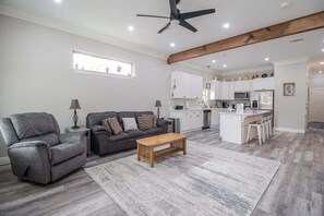 House, Multiple Beds, Fireplace, Garden View (Southern Sea Haven) | Living area - The Southern Sea Haven (Gulfport)