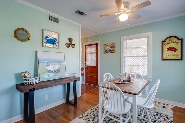 House, Multiple Beds, Patio, Ocean View (The Cozy Blue) | 2 bedrooms, individually decorated, individually furnished, bed sheets