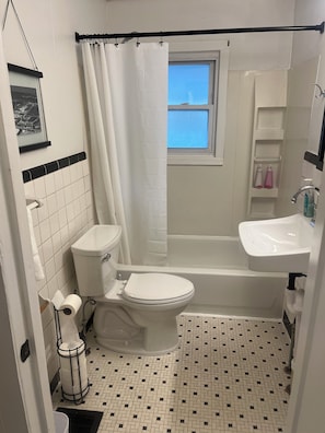 Towels, soap, toilet paper