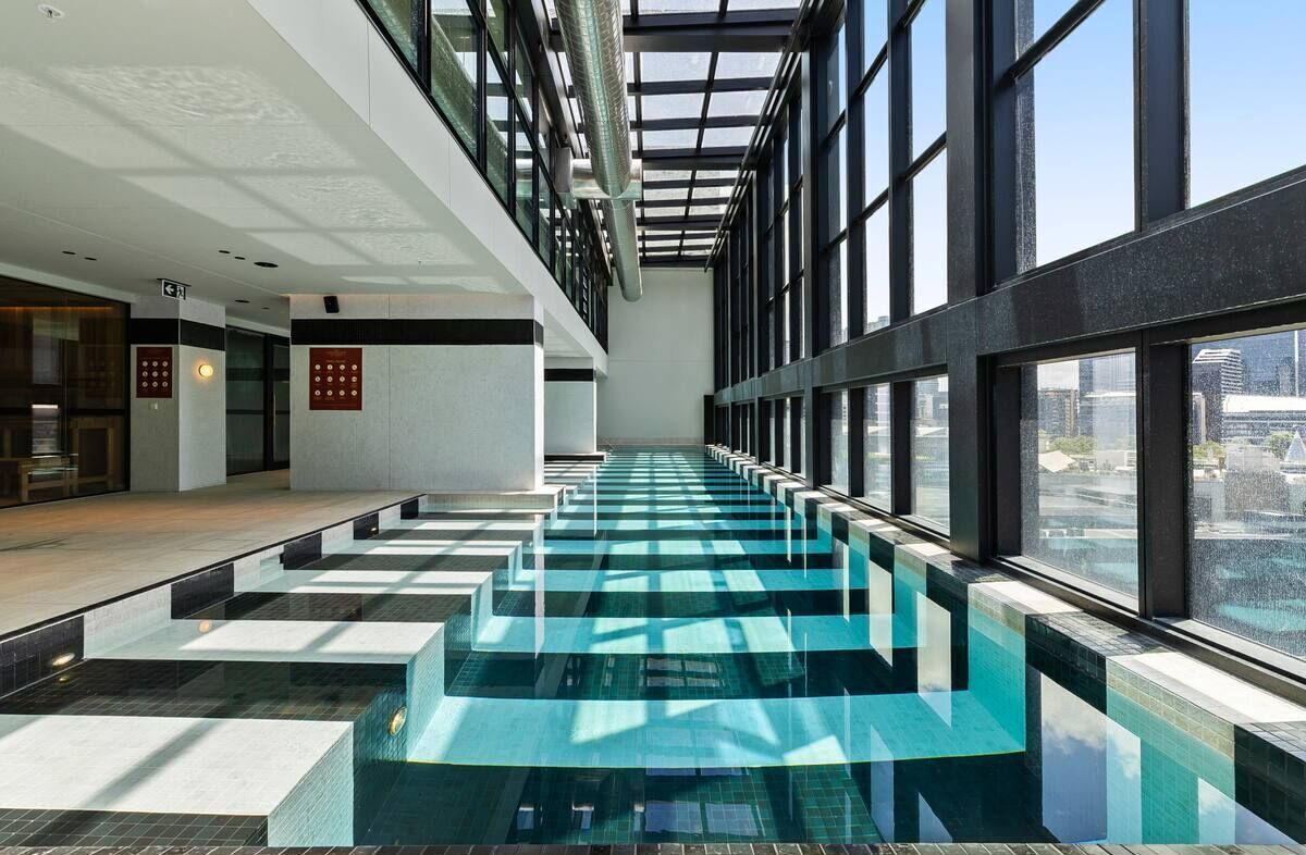 Indoor pool, a heated pool