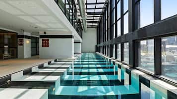 Indoor pool, a heated pool