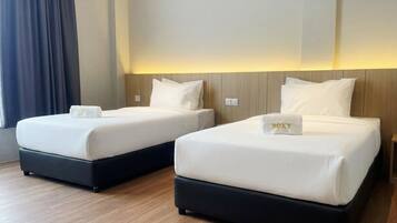 Standard Twin Room, City View | Wi-fi percuma