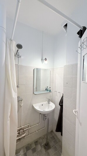 Shower, hair dryer - City Apartment in Copenhagen with 1 bedrooms sleeps 2 (Copenhagen)