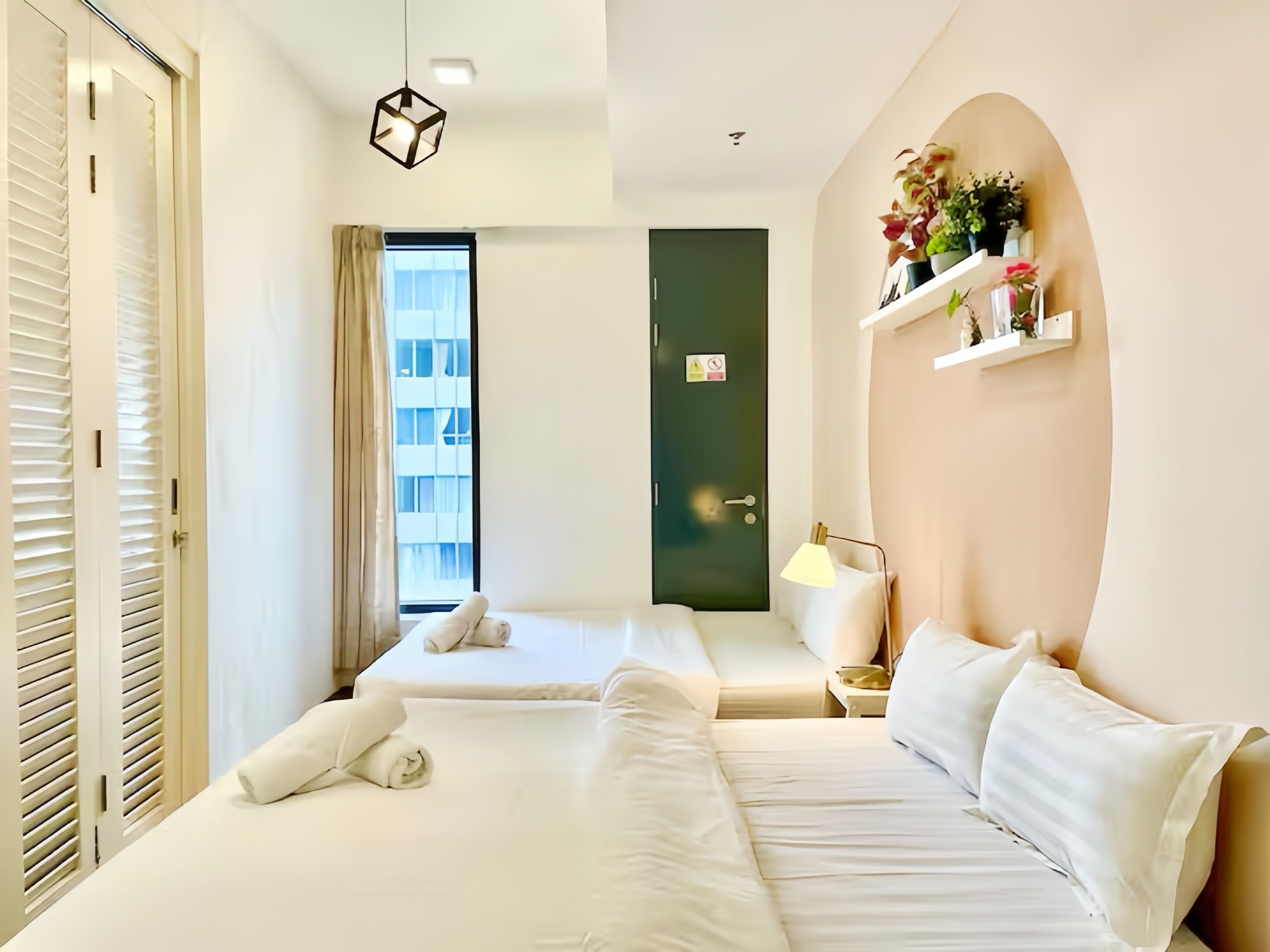 Apartment, 2 Bedrooms, City View | Down comforters, desk, iron/ironing board, free WiFi