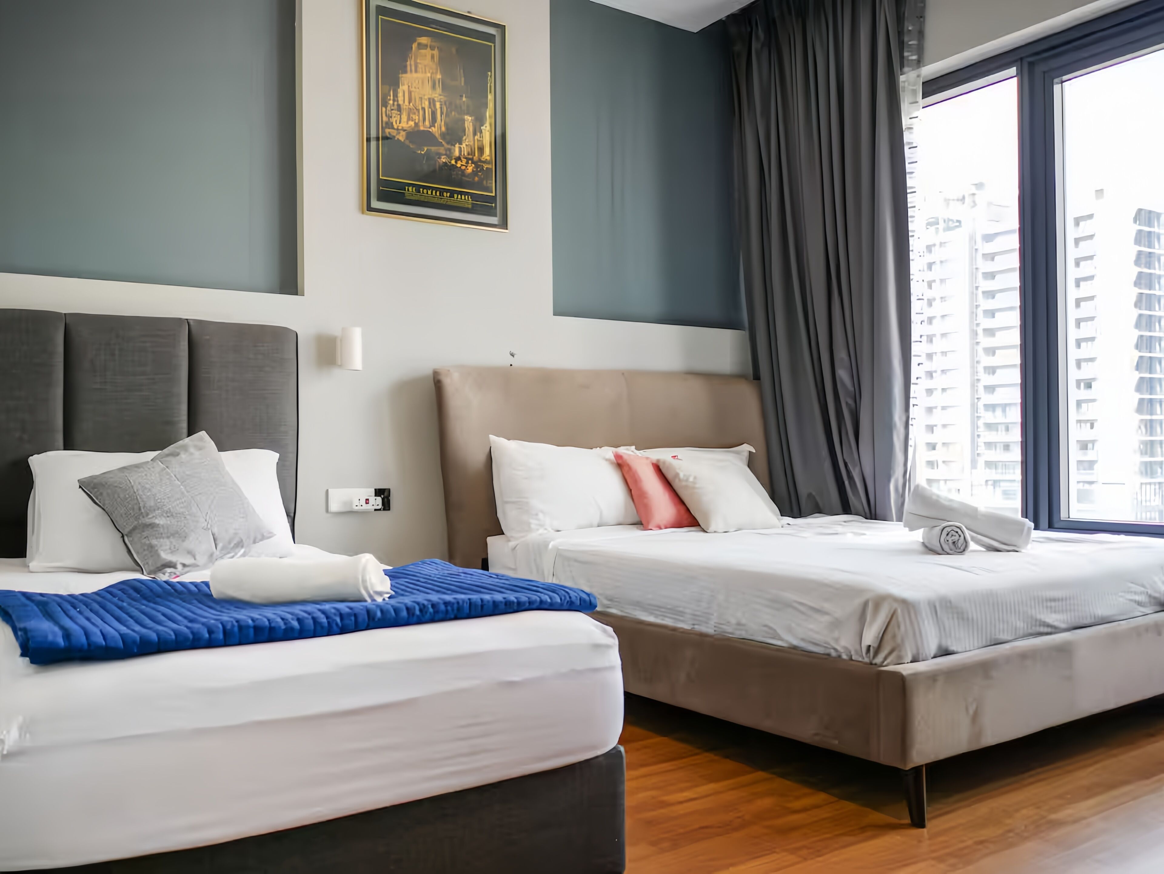 Down duvets, desk, iron/ironing board, free WiFi