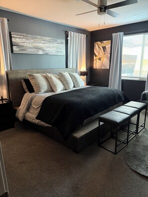 Iron/ironing board, WiFi, bed sheets - Luxury Glendale Stay with Pool & Theater Room by Cardinals Stadium (Glendale)