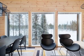 Dupleks Superior, 2 kamar tidur, sauna | Tempat makan